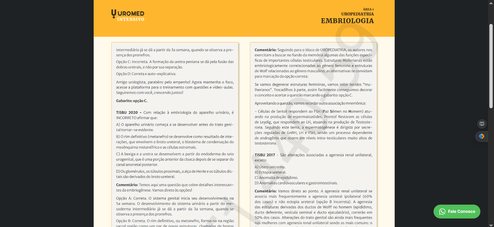 Plataforma UROMED - tela 2